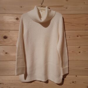 St. John's Bay Cream Turtleneck Sweater Size XL 22x28 NWT